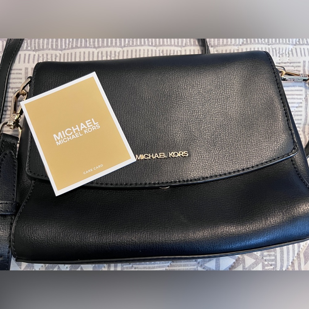 Michael Kors Black Leather Clutch